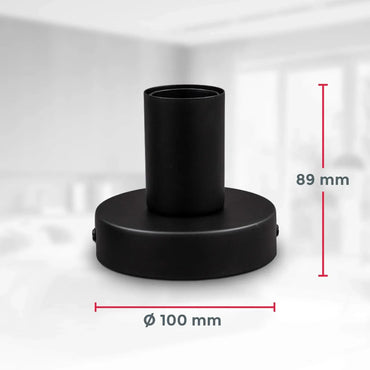 Vintage Matte Black Ceiling Spot Light – B.K.Licht Retro Surface‑Mounted E27 Lamp - Gomix Brands Outlet