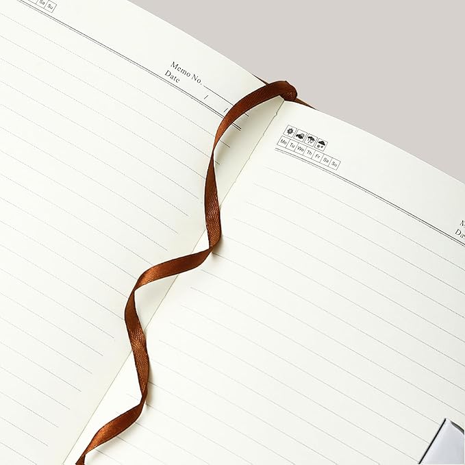 NectaRoy PU Leather Combination Lock Diary Writing Organiser inner design