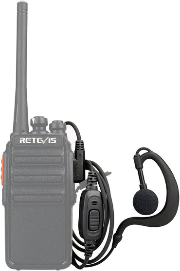 Retevis FJ9118A2 Walkie Talkie Earpiece with Mic 2-Pack