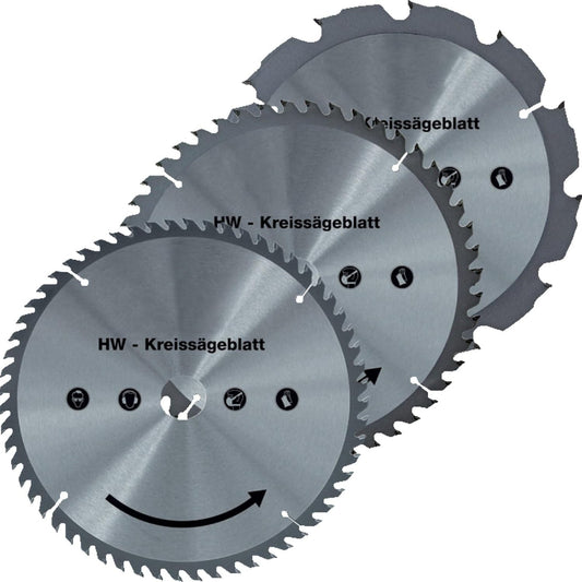 WALTER Carbide Saw Blade Set 160mm High Precision Cutting