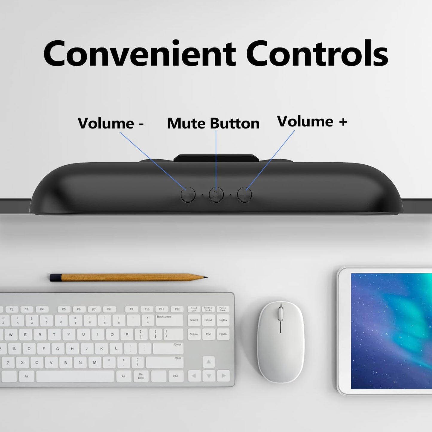 ZETIY USB Speaker: Portable Computer Mini Soundbar for PC, Laptop, and Desktop