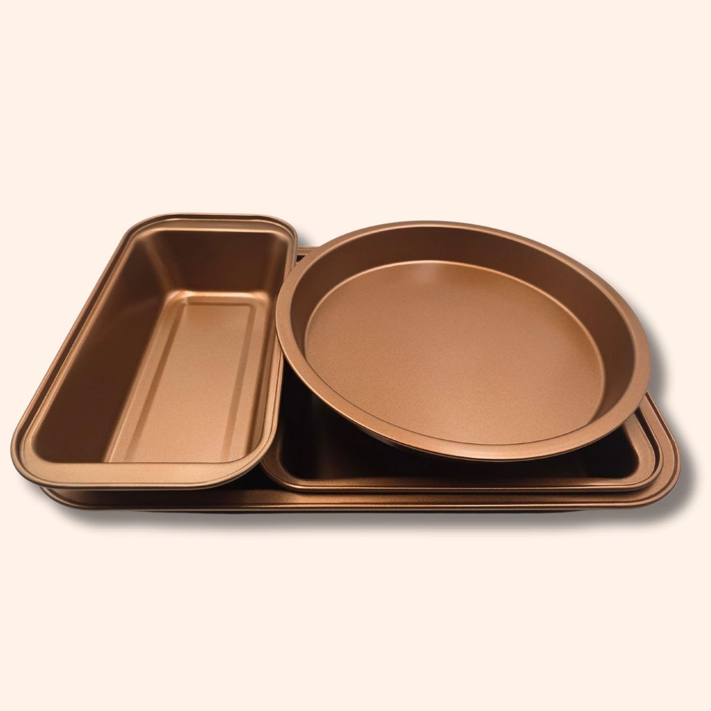 Basilico 4-Piece Carbon Steel Nonstick Baking Pan Set with Ceramic Reinforced Coating