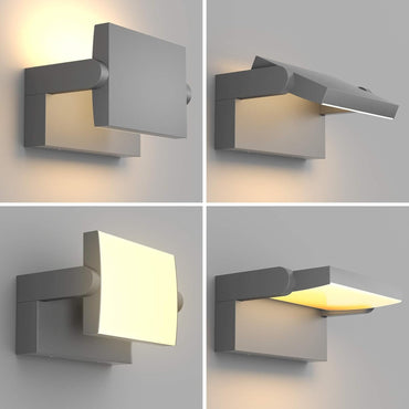 Klighten 24W LED Adjustable Waterproof Wall Light Dark Gray