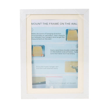 White Kids Art Frame with Storage for A4 Artwork