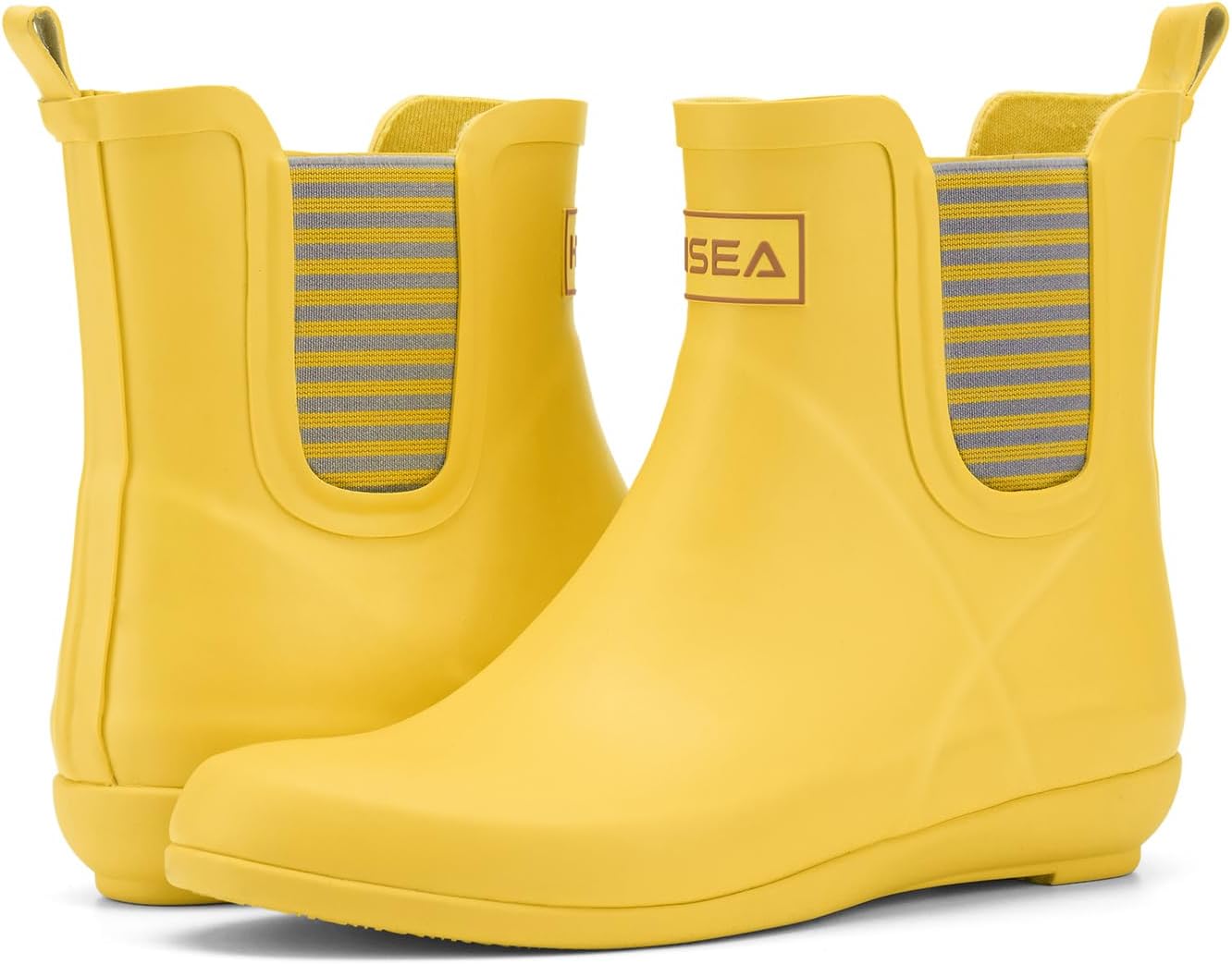HISEA Women's Waterproof Ankle Rain Boots with Anti‑Slipping Sole