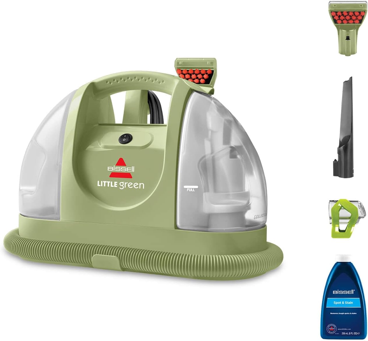 BISSELL Little Green Upholstery Cleaner with 340W Motor and Two‑Tank System