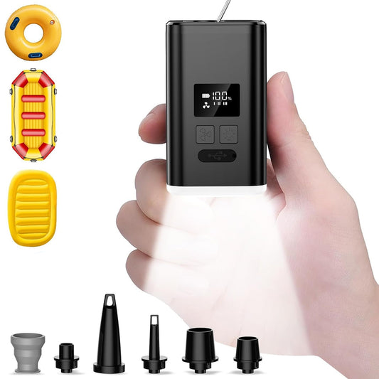 ZOPOM Portable Air Pump for Inflatables 5X Faster USB Rechargeable Mini