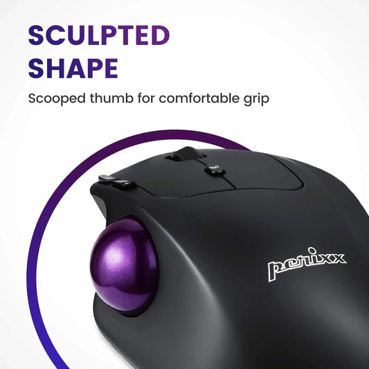 Perixx PERIMICE-720 Wireless Ergonomic Trackball Mouse with Adjustable Angle - Gomix Brands Outlet
