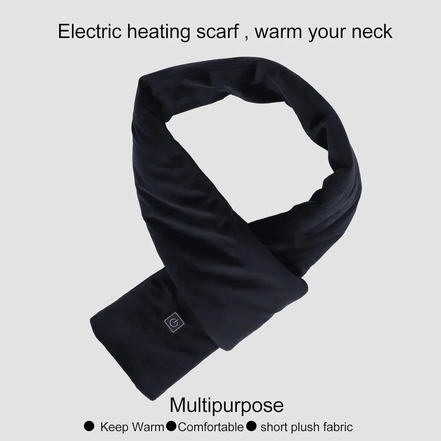 Rechargeable Foldable Heated Scarf with 3 Temperature Settings - Gomix Brands Outlet