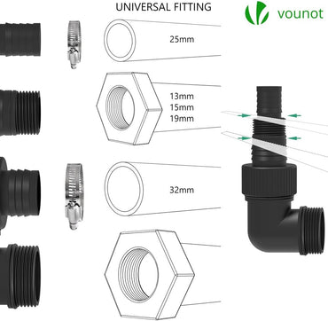 VOUNOT 750W Submersible Sewage Pump with Float Switch – 14,000 L/h