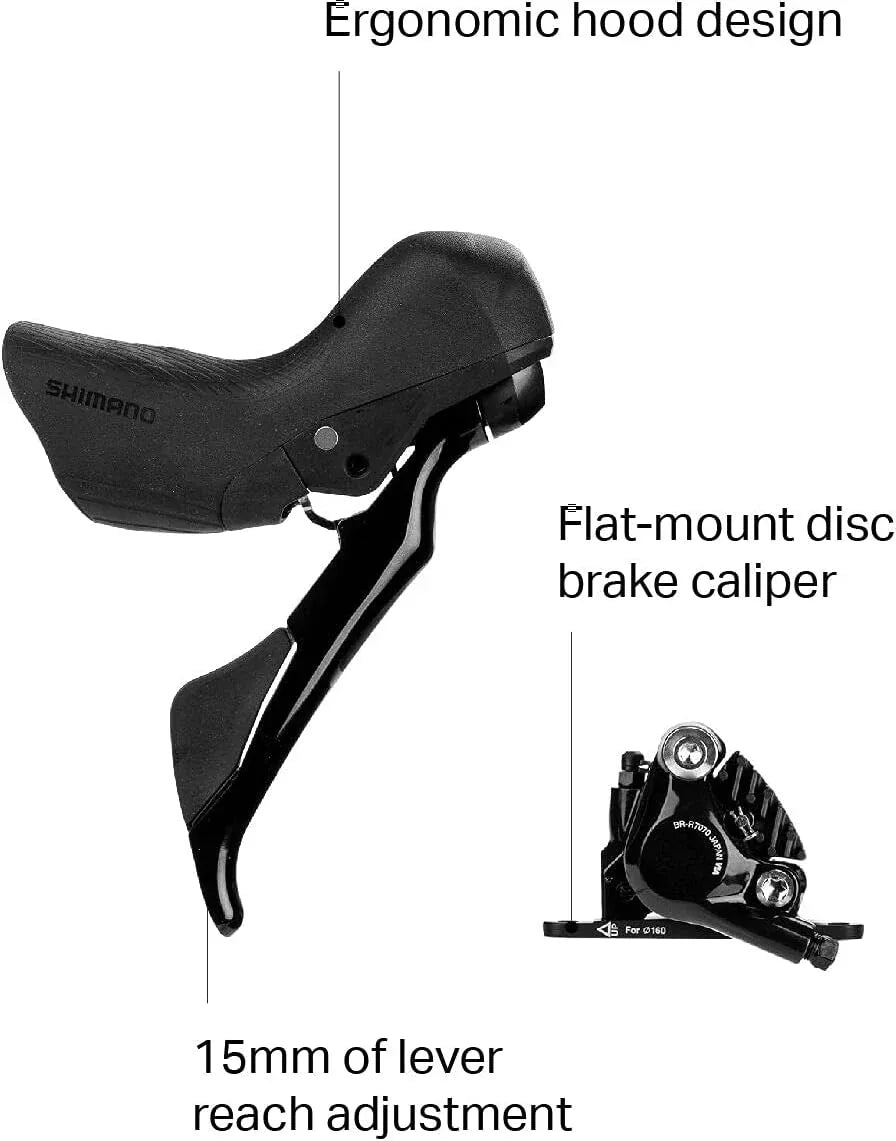 Shimano 105 ST-R7020 Hydraulic Disc Brake & Shifter Set - Gomix Brands Outlet