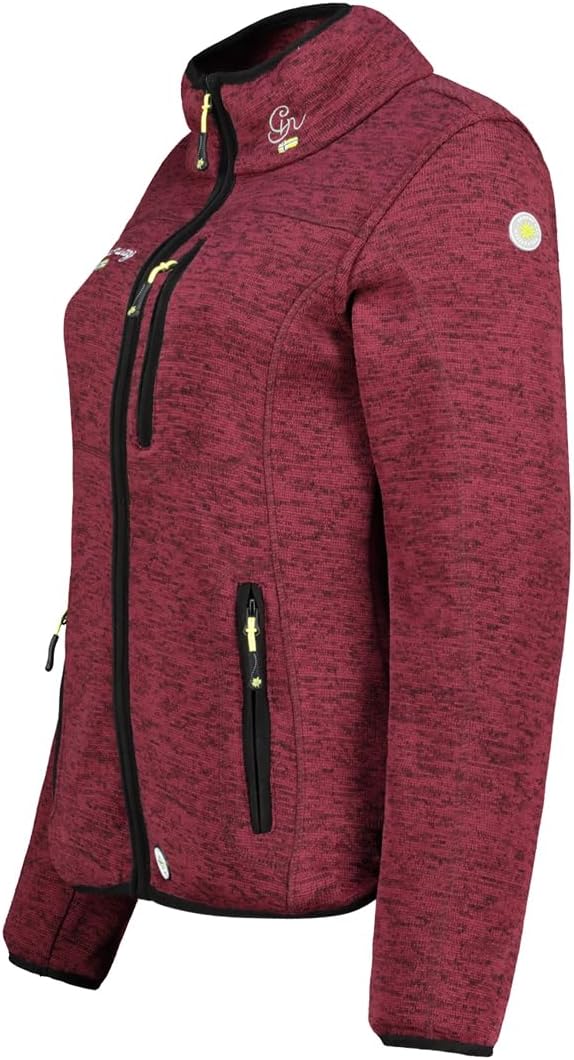Geographical Norway Women's Teden Fleece Winter Jacket - Warm Bordeaux