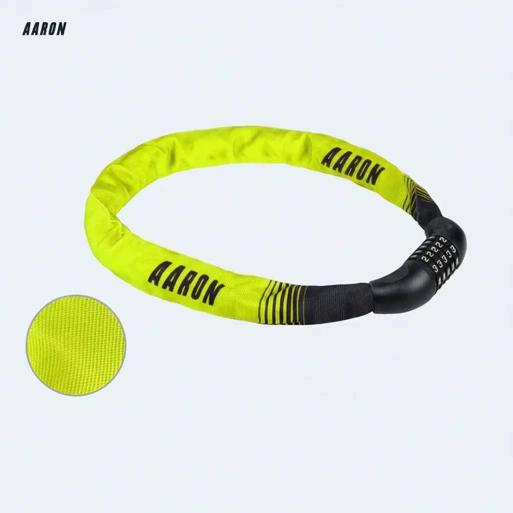 AARON Lock One 100cm Yellow Bike Chain Lock - Gomix Brands Outlet