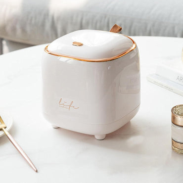 Modern Scandinavian Counter Bench Trash Bin with Press Lid