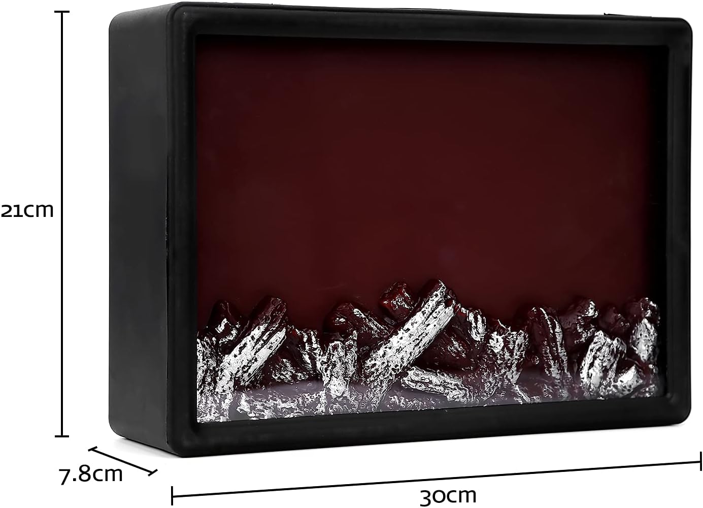 Super Bright Flameless LED Fireplace Lantern with 6‑Hour Timer