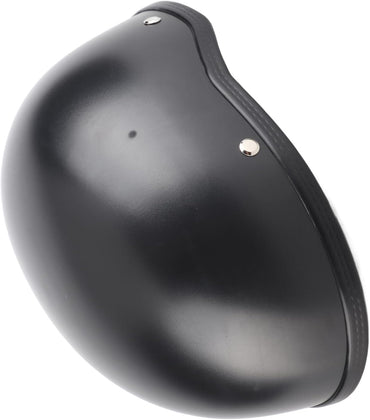 56-64cm Motorcycle Half Helmet FRP Matte Black Unisex Retro Open-Face