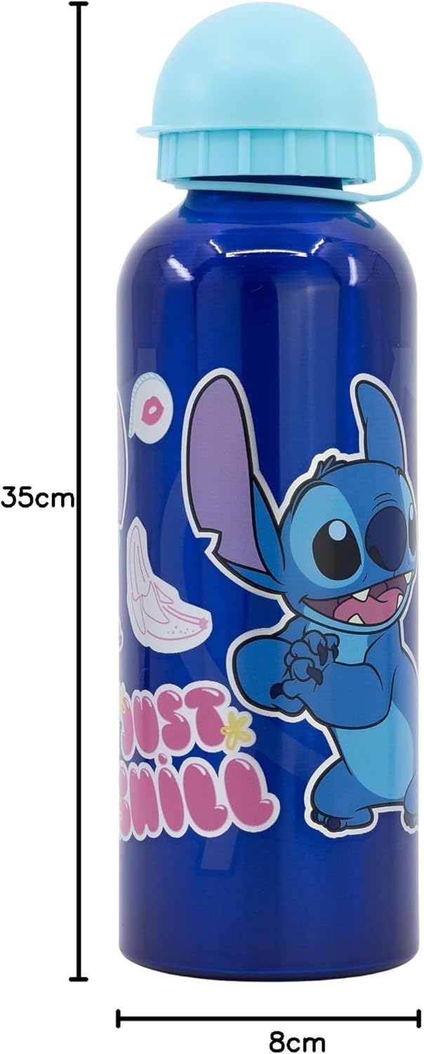 Tall 530ml Palm Tree Aluminium Water Bottle with Secure Lid