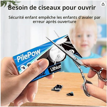 PilePow CR2032 Button Cell 3V Lithium 24-Pack for Watches Remotes Key Fobs Small Electronics