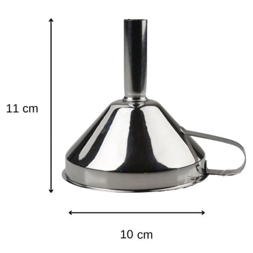 Fackelmann 3.9 x 4.3" Stainless Steel Funnel, Silver