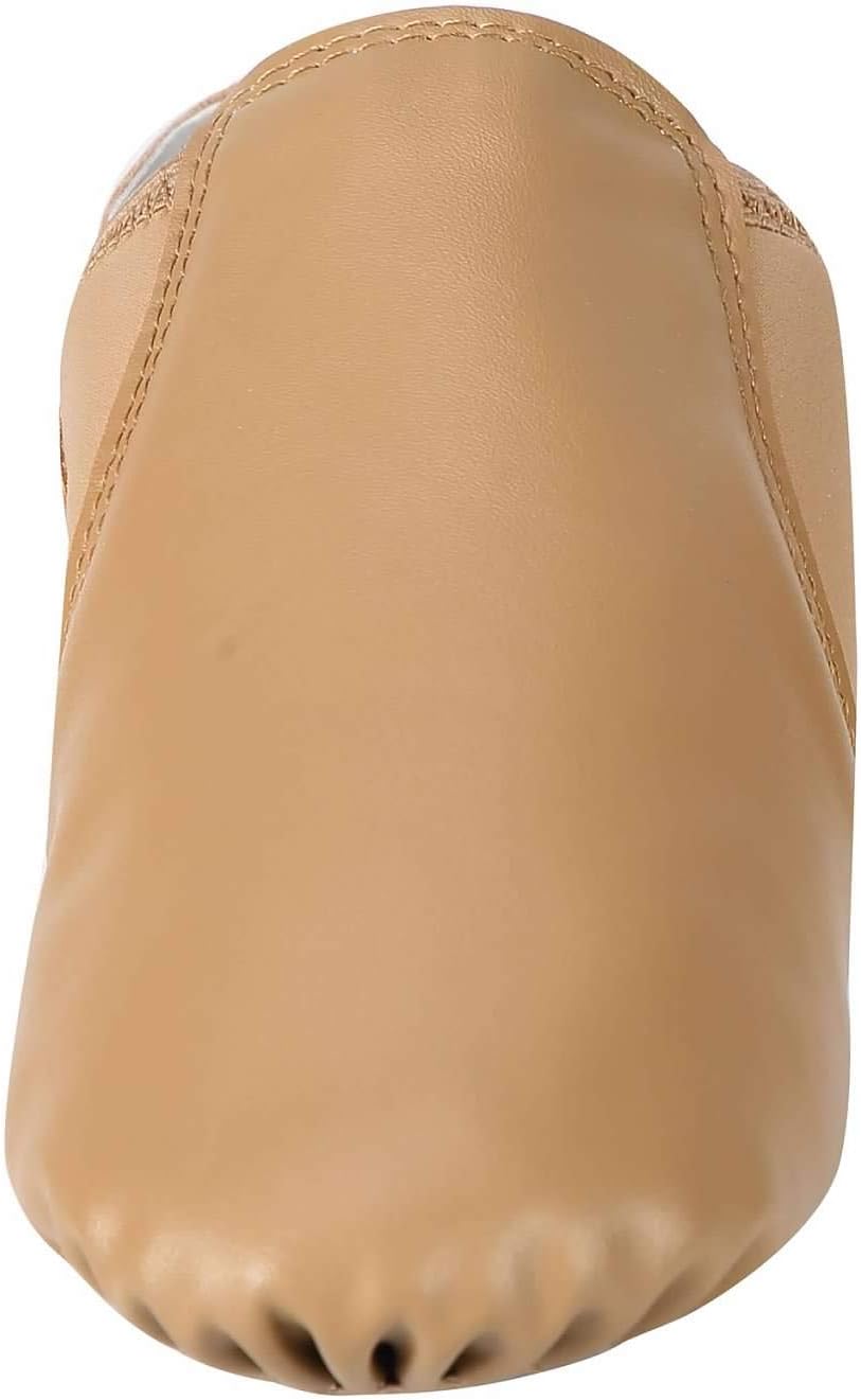 Linodes Unisex PU Leather Slip-On Jazz Dance Shoes