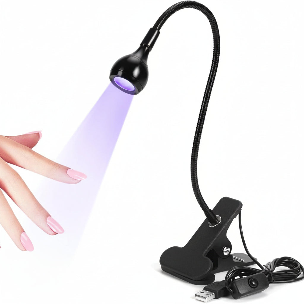 Saviland Mini UV LED Nail Lamp with Flexible Gooseneck Clip