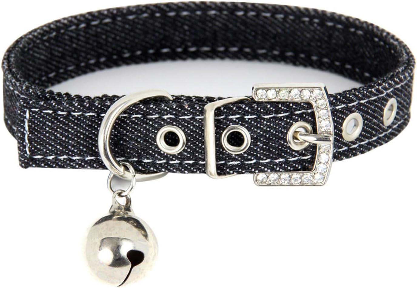 Stylish Fabric Dog Collar Adjustable for Small Medium Dogs Cats