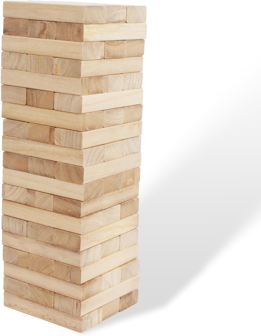 Giant Wooden Tumble Tower Game – 60 Large Timber Blocks