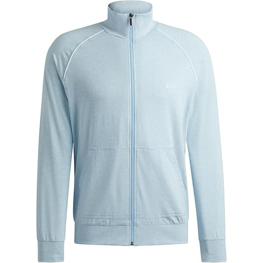 BOSS Men's Soft Cotton Blend Full Zip Sweat Jacket Loungewear Homewear