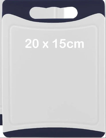 MaxxGoods White Plastic Chopping Board 20x15x8 cm Double‑Sided - Gomix Brands Outlet