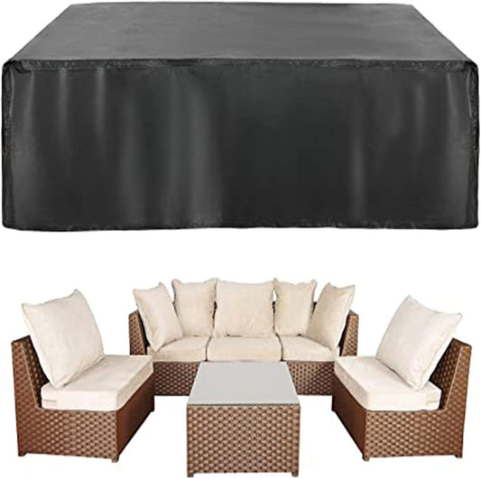 Black Waterproof Outdoor Garden Furniture Cover 200x200x85 cm