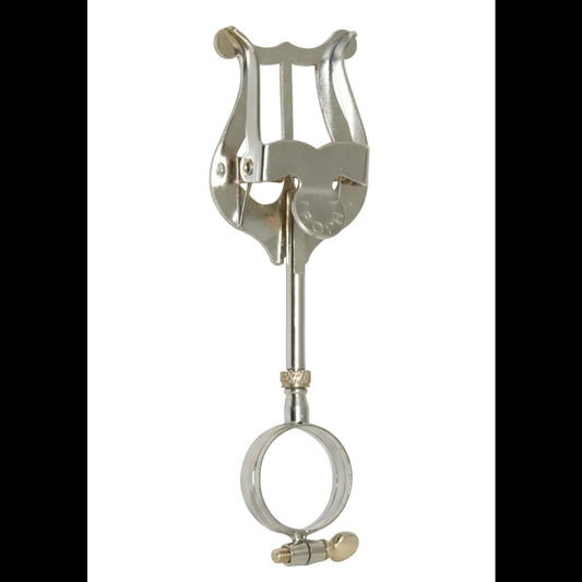 Silver Grover-Trophy Clarinet Marching Lyre for Band Performances