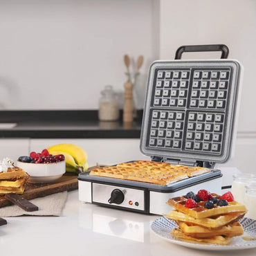 Cecotec Fun Gofrestone 4-Inox Electric Waffle Iron 1200W Stainless Steel