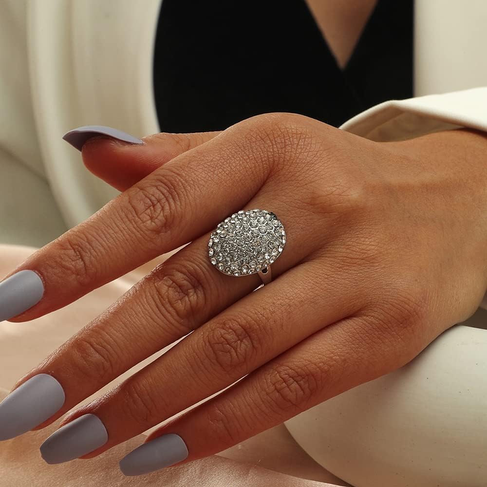 Twilight Bella's Full Drill Sparkling Crystal Band Ring Cubic Zirconia Souvenir