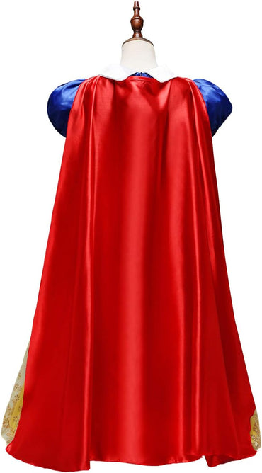 Lito Angels Snow White Princess Dress for Girls with Cape