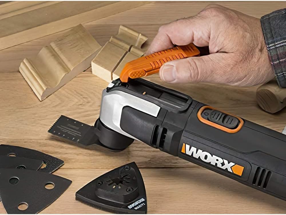 WORX WX686 250W Sonicrafter Oscillating Multi-Tool Kit for Cutting, Sanding, Scraping