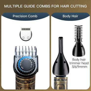 Surker 7-in-1 T-Blade Hair Clipper Kit with 9 Combs - Gomix Brands Outlet