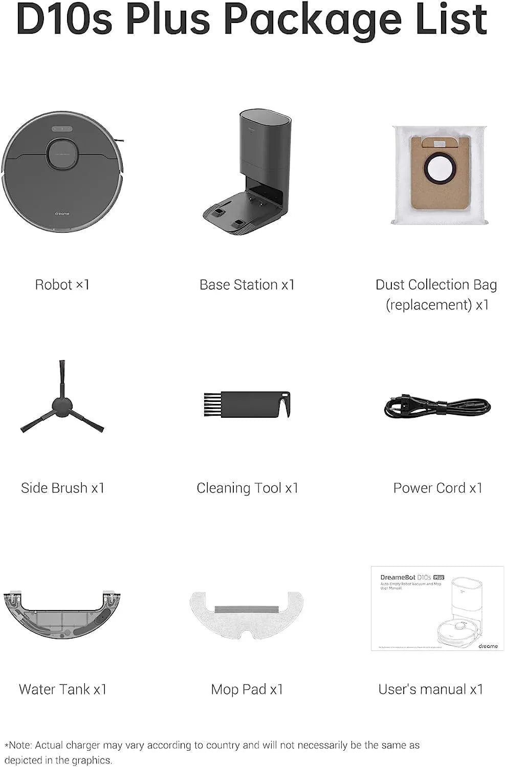 Dreame D10s Plus Robot Vacuum Mop: Smart Cleaning, Self-Emptying, Powerful Suction - Gomix Brands Outlet