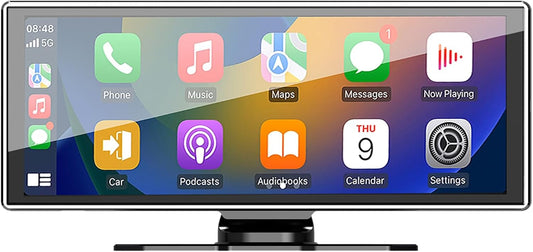 Casoda 10.25" Portable Wireless Double Din CarPlay Android Touchscreen