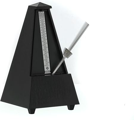 Wittner Taktell Pyramid Metronome – Solid Wood Matte Black