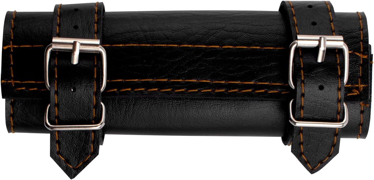 Adjustable Faux Leather Medieval Sword Holster Belt with Dual Buckles