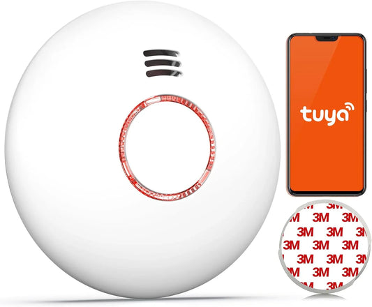 Andyssey GS558D Smart WiFi Smoke Detector with Magnetic Holder - Gomix Brands Outlet