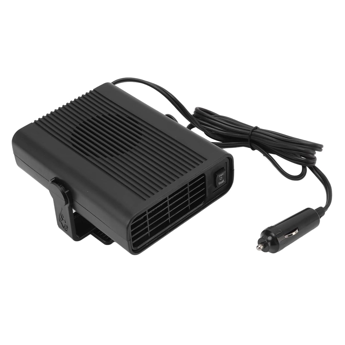 Rapid Heating ABS Portable Car Heater Defogger Black