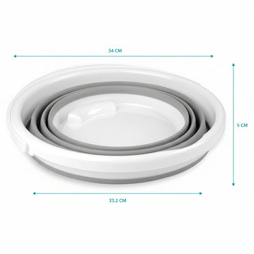 Beldray Foldable Grey Silicone Bucket – 10L Portable Space‑Saving