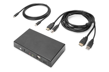 Digitus 2-Port USB-C KVM Switch with 4K30Hz HDMI and Network - Gomix Brands Outlet