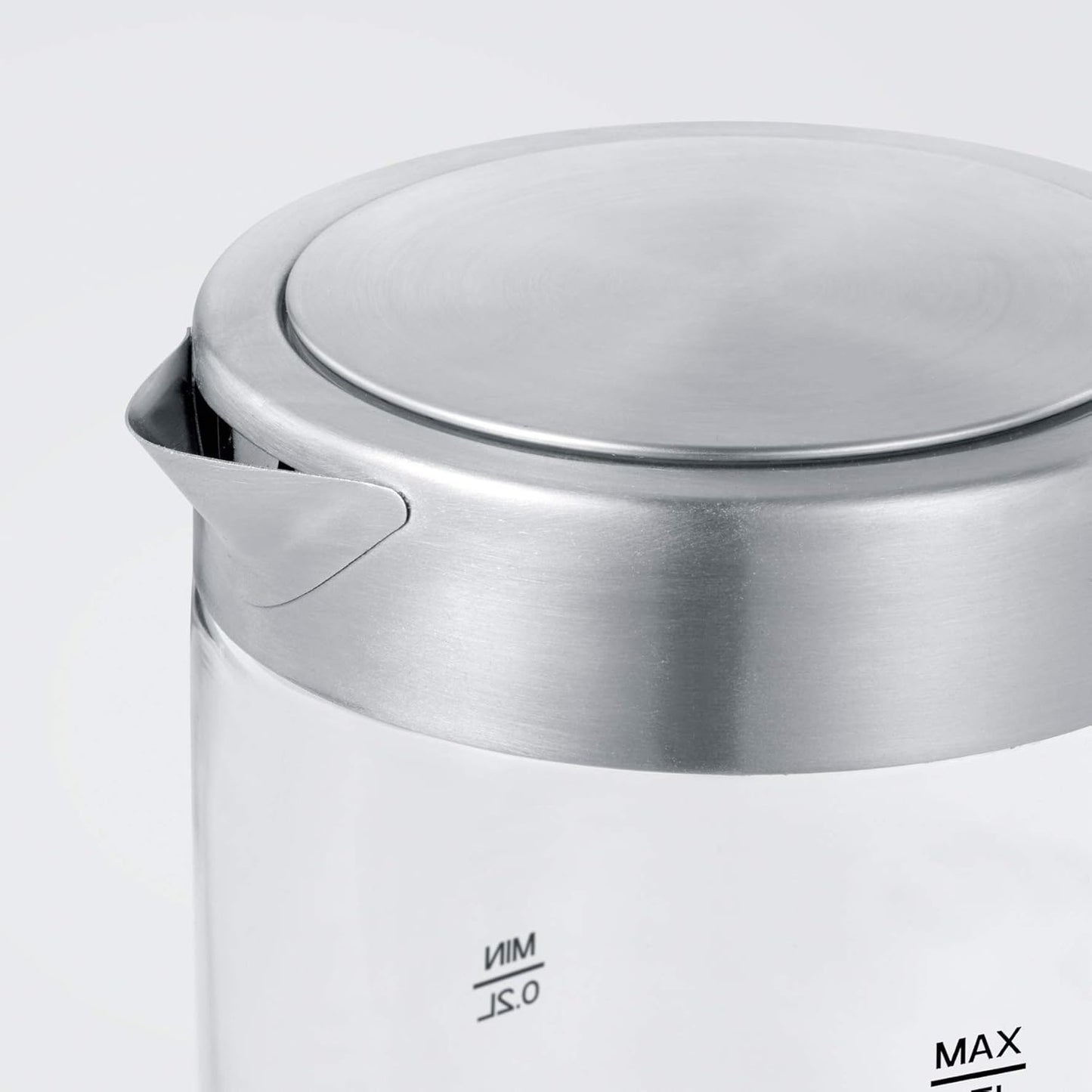 SEVERIN Mini Glass Kettle 0.5L Stainless Steel Black Compact