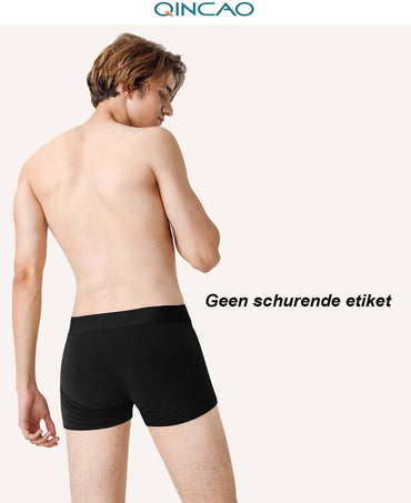 QINCAO Men's Retro Cotton Boxer Shorts, Tagless Comfort - Gomix Brands Outlet