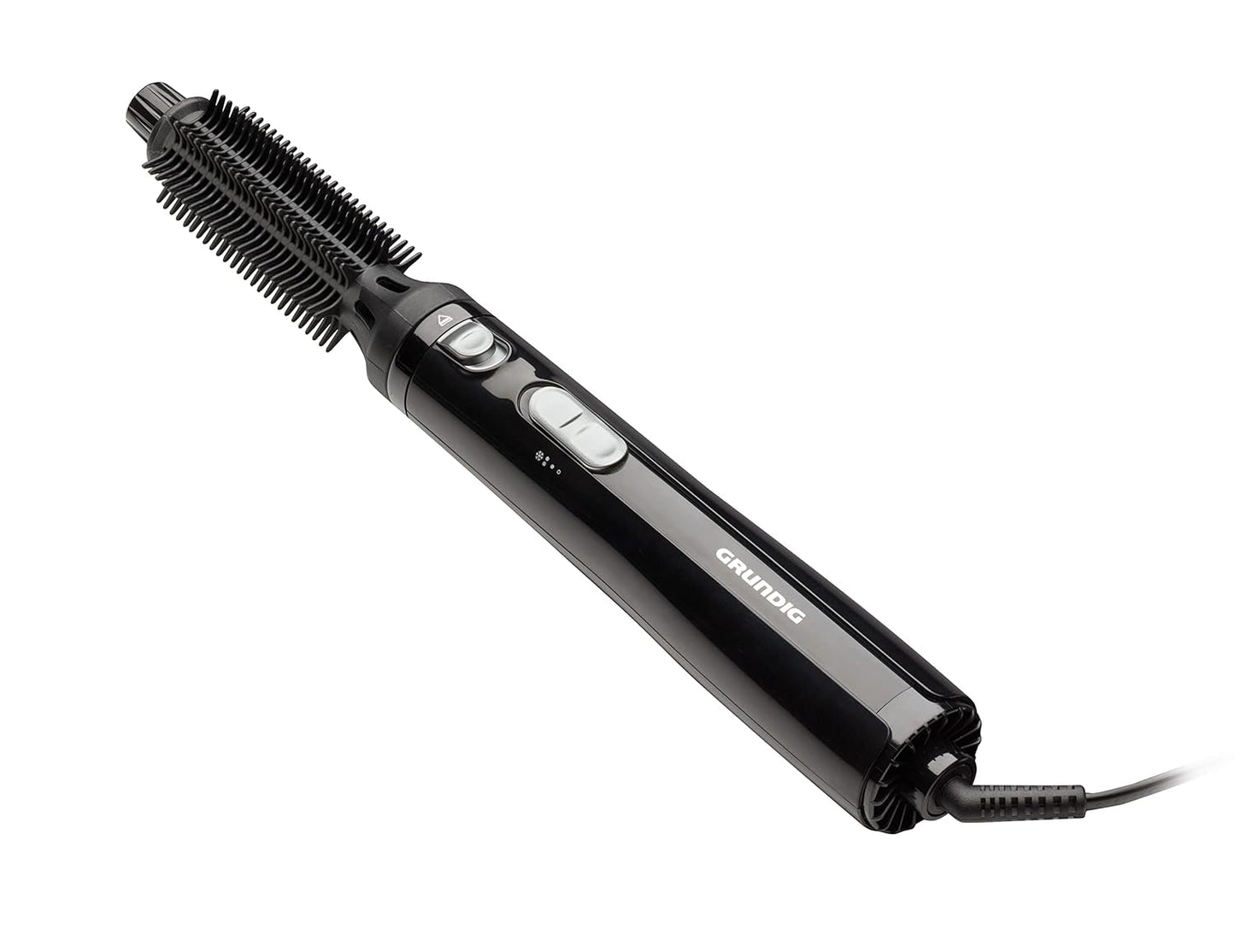 GRUNDIG HS 3020 Volume and Curl Styler with Dual Round Brushes, Automatic Roll, 400W Power, Black/Silver