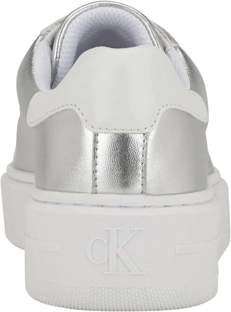 Calvin Klein Women's DAILI Lace-Up Platform Sneaker - Stylish Faux Leather Comfort - Gomix Brands Outlet