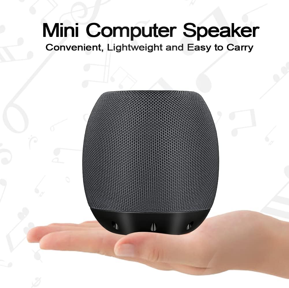 YYV USB PC Speaker: Wired Computer Speaker for Desktop/Laptop, Stereo Sound, Enhanced Bass