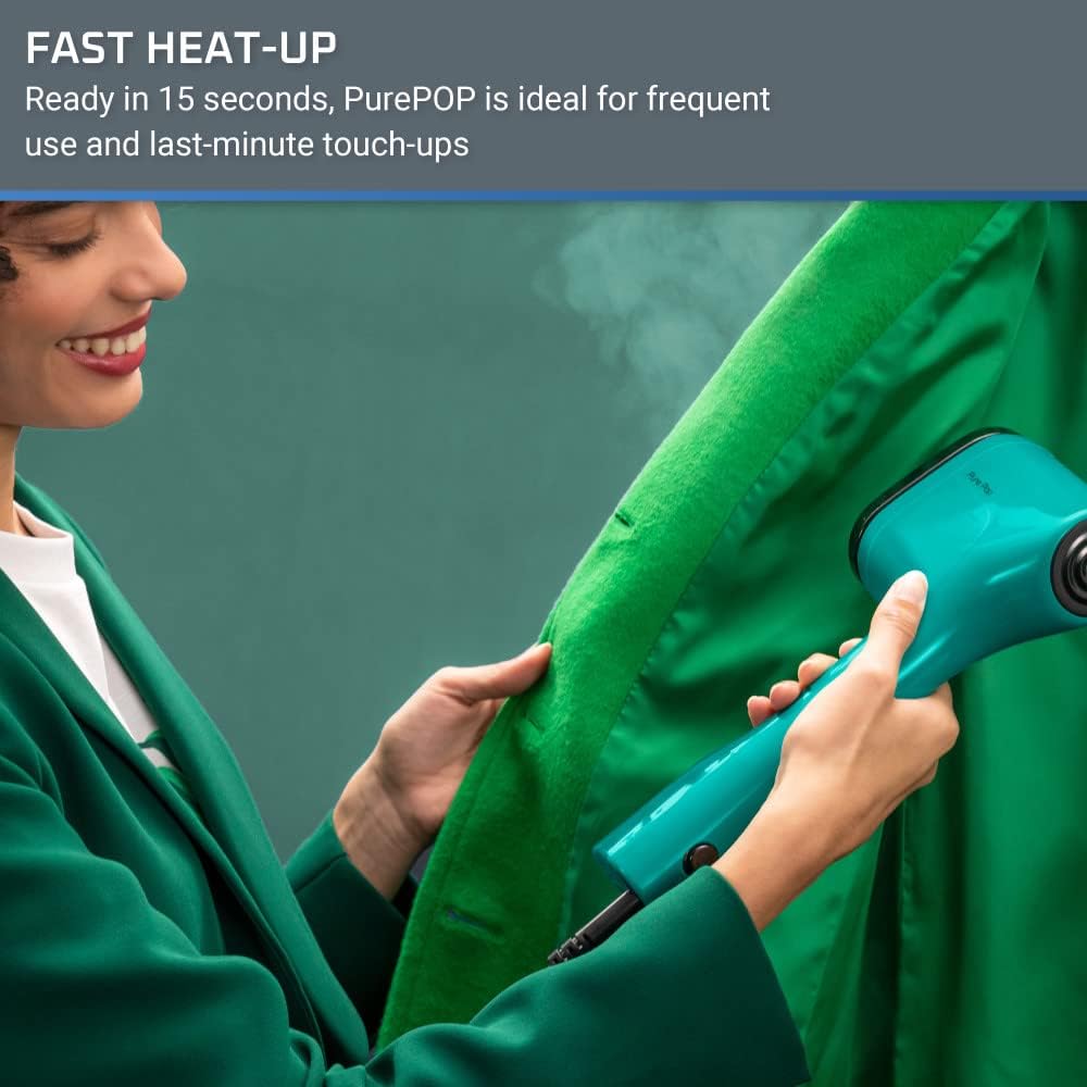 Rowenta PurePop Handheld Garment Steamer 1.5 lb, 15‑Sec Heat‑Up